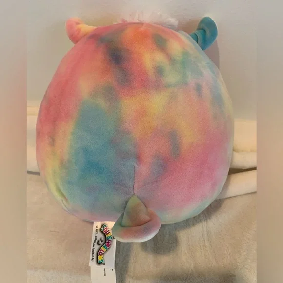 Cute Sleeping Rainbow Tie-Dye Squishmallow - 9” - Picture 2 of 3